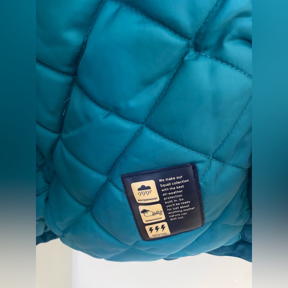 Lands’ End Women's Classic Squall Waterproof Insulated Parka Size XS Teal Winter - Picture 10 of 14